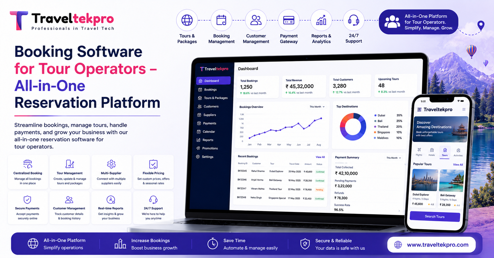 Booking Software for Tour Operators – All-in-One Reservation Platform