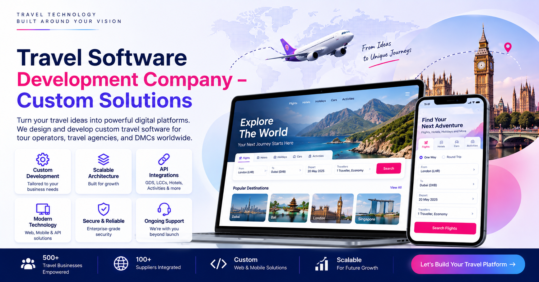 Travel Software Development Company – Custom Solutions | TravelTech Innovations